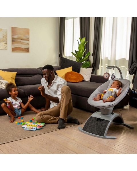 Креслице-качалка (шезлонг) детское Chicco Comfy Wave Silverspring