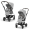 Прогулочная коляска Cybex Eezy S Twist+2 цвет Fog Grey шасси Silver с дождевиком и бампером
