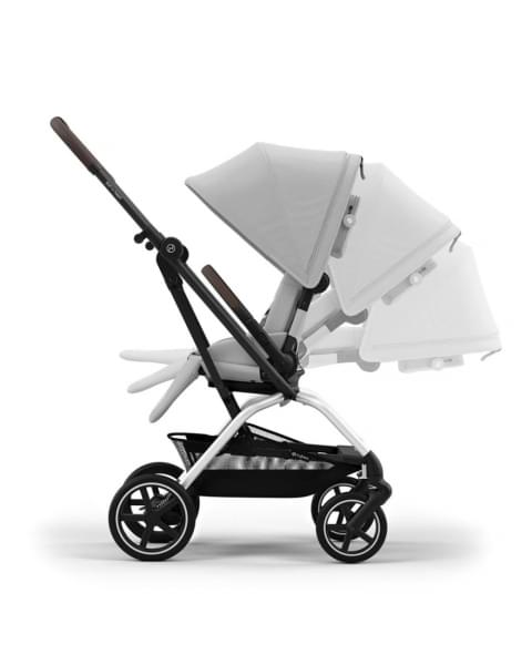 Прогулочная коляска Cybex Eezy S Twist+2 цвет Fog Grey шасси Silver