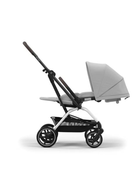 Прогулочная коляска Cybex Eezy S Twist+2 цвет Fog Grey шасси Silver