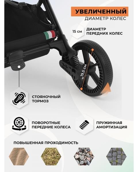 Прогулочная коляска Sweet Baby Aura Plus Basic SBL 427573 Grey