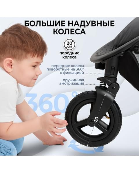 Прогулочная коляска Sweet Baby Egoista Air серый