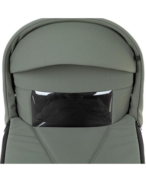 Детская коляска Roan Bass Next Classic 2.0 d12 3 в 1 с автокреслом Tutis Elo Lux EduSky Black BNC/82/2 Sage Green/Black/руч.Black