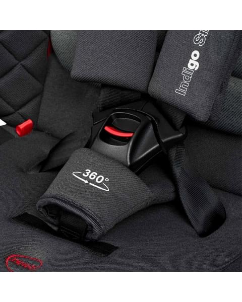 Автокресло Indigo Smart plus Isofix серый