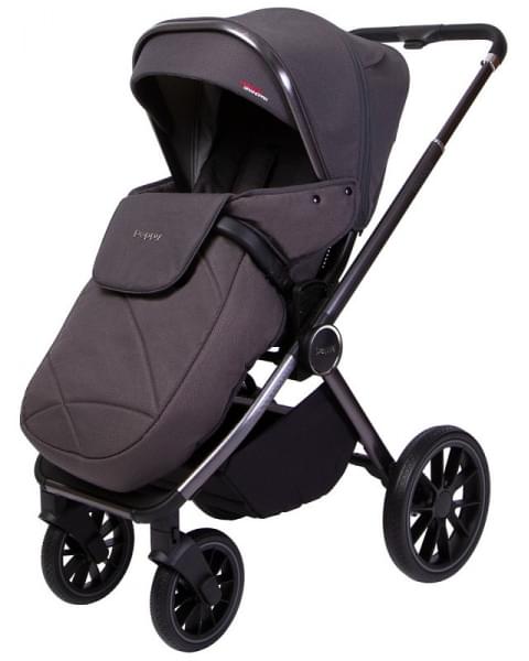 Детская коляска Peppy Monaco GP 3 в 1 с автокреслом Verona Antrazit рама графит
