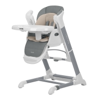 Стульчик для кормления Carrello Cascata CRL-10303, Space Grey (Серо-бежевый)