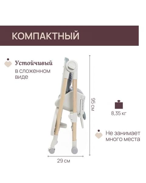 Стульчик для кормления Chicco Polly Armonia, Greenery (Зеленый)