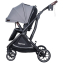 Детская прогулочная коляска Farfello Fest Lux Серый/Grey FL-3 черная рама