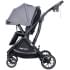 Детская прогулочная коляска Farfello Fest Lux Серый/Grey FL-3 черная рама