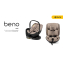 Детская коляска 3 в 1 Tutis Leo 3+ с автокреслом Beno Black (201) Black