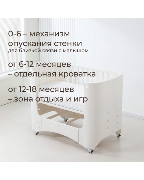 Детская кроватка UNIX Kids Premium / Премиум белый