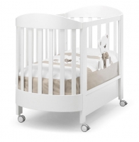 Детская кровать Erbesi Tato Ovale (Тато овальная) белый/песочный