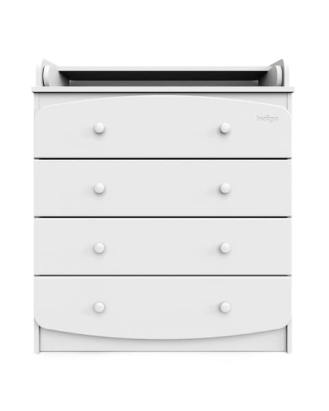 Комод Indigo Classic 800/4 c откидным пеленальным столиком, МДФ, ЛДСП