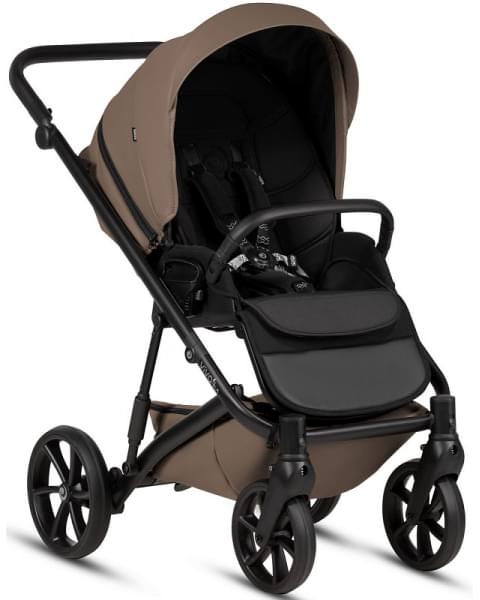 Детская коляска Tutis Viva 6 Plus Leather 3 в 1 с автокреслом Elo Lux EduSky Black 1612083 Cedar