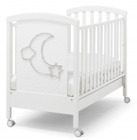 Детская кровать Erbesi Moon LED белый