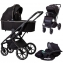 Коляска детская Peppy Tecla 3 в 1 Shadow Black Chrome Edition (Черный)