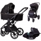 Коляска детская Peppy Tecla 3 в 1 Shadow Black Chrome Edition (Черный)