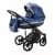 Детская коляска Adamex Rimini Deluxe 2 в 1 RI240 СИН.ПЕРЛ.КОЖА+ЗОЛОТО.ОТДЕЛКА