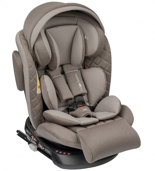 Автокресло Indigo Smart plus Isofix бежевый-коричневый