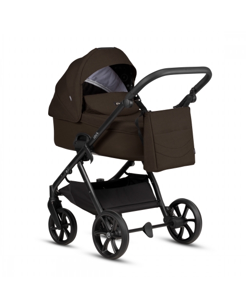 Детская коляска Tutis Leo 3 Plus 3 в 1 с автокреслом Elo Lux EduSky Black 1582203 Brown