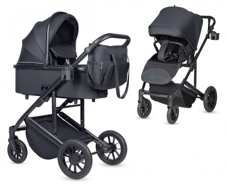 Детская коляска Farfello Solo Duo Comfort 2 в 1 Black/черный SOLO-3