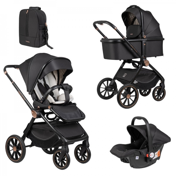 Детская коляска Farfello Belleza 3 в 1 2025 черный