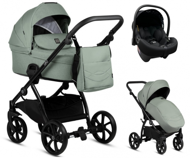 Коляска 3 в 1 Tutis Leo Plus, Sage (039)