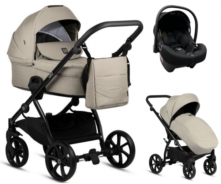 Коляска 3 в 1 Tutis Leo Plus, Warm Grey (068)