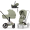 Коляска 4 в 1 Cybex Priam V Rosegold Style Sage Green + Cloud T Sage Green Plus Base T