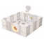 Манеж UNIX Kids DeLuxe Grey, 150x180 cм с игровыми аксессуарами