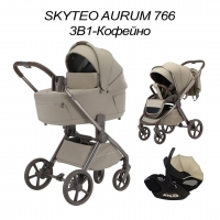 Коляска детская Luxmom 766 Skyteo Aurum 3 в 1 кофейный 2026
