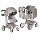 Коляска 2 в 1 трансформер Aimile Original New Pearl Капучино NDP-4