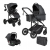 Коляска 3 в 1 Farfello Sola Trio Comfort Light black/Светлый черный SOLA-10