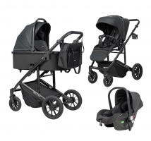 Коляска 3 в 1 Farfello Sola Trio Comfort Черный оникс SOLA-6