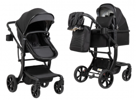 Коляска трансформер Aimile Adventurer ткань Черный ADV-11