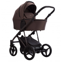 Детская коляска Bebetto Pelpasso 3 в 1 с автокреслом Avionaut Cosmo 06 brown коричневый коричневая рама