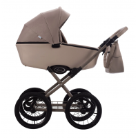 Коляска AroTeam MORENO SL 2в1 02 бежевый+св.бежевая кожа бежевая рама