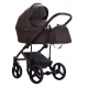 Детская коляска Bebetto Magnum Light Pro 2 в 1 09 коричневая кожа коричневая рама