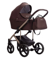 Детская коляска Bebetto Magnum Light 2 в 1 20 коричневый, бежевая рама