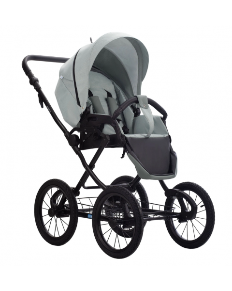 Детская коляска 2 в 1 MORENO SL NEW 01 шалфей+шалфей кожа