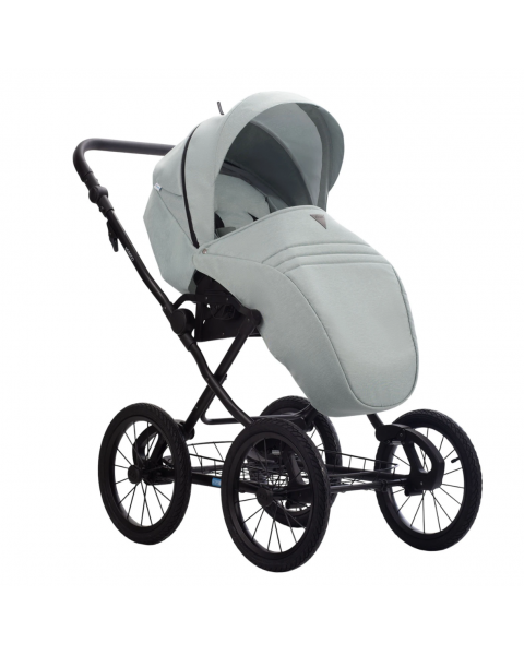 Детская коляска 2 в 1 MORENO SL NEW 01 шалфей+шалфей кожа