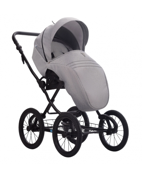 Детская коляска 2 в 1 MORENO SL NEW 03 св.серый+св.серая кожа