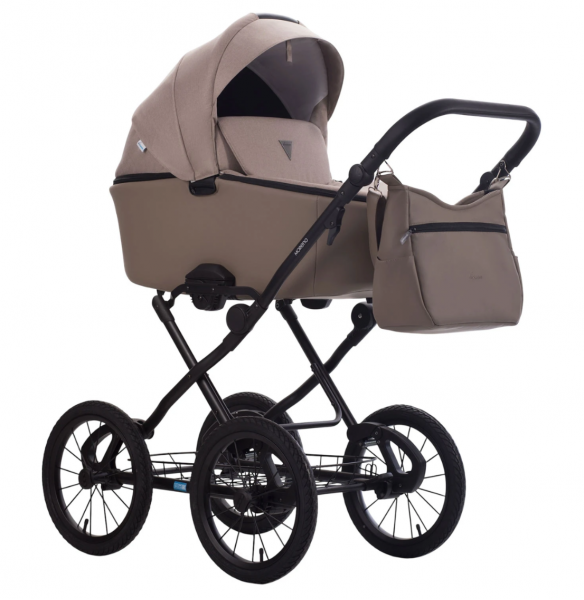 Детская коляска 2 в 1 MORENO SL NEW 06 бежевый+т.бежевая кожа