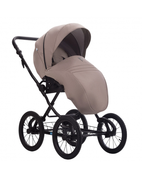 Детская коляска 2 в 1 MORENO SL NEW 06 бежевый+т.бежевая кожа