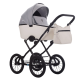 Детская коляска 2 в 1 MORENO SL NEW 07 св.серый+белая кожа