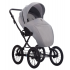Детская коляска 2 в 1 MORENO SL NEW 07 св.серый+белая кожа