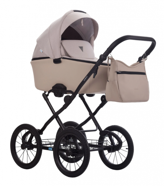 Детская коляска 2 в 1 MORENO SL NEW 09 св.бежевый+св.бежевая кожа