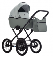Детская коляска 2 в 1 MORENO SL NEW 01 шалфей+шалфей кожа