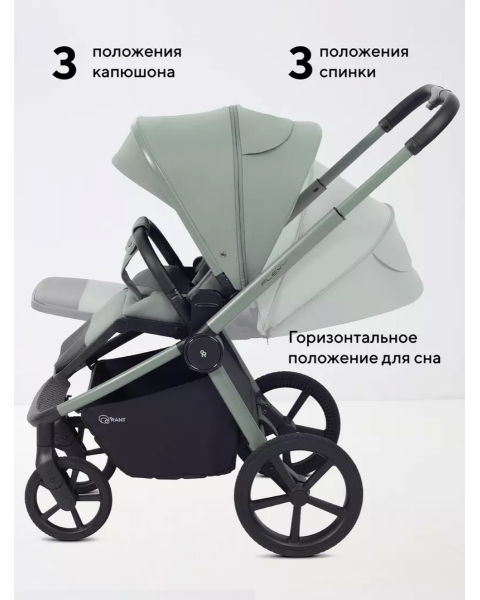 Коляска 2 в 1 Rant Flex Soft Therm Forest green 2025