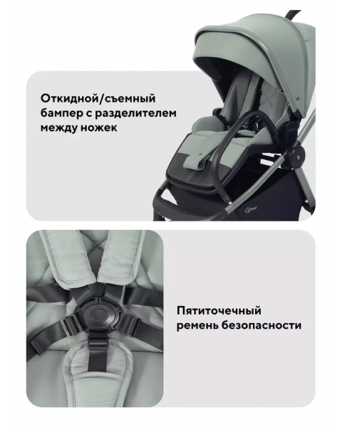 Коляска 2 в 1 Rant Flex Soft Therm Forest green 2025